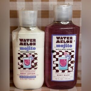 NEW B&BW 🍉 Watermelon Mojito Body Lotion and Body Wash Set, full size